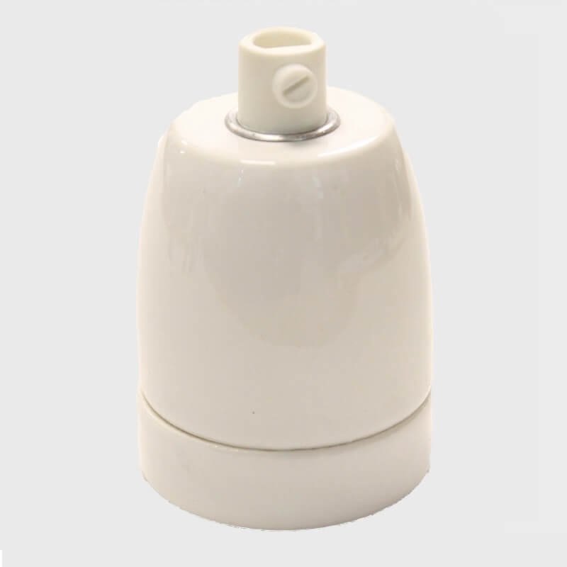 Porseleinen fitting met M10 schroefdraad | Wit glans