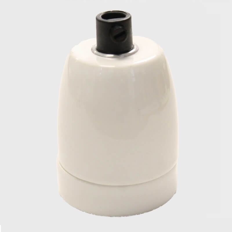Porseleinen fitting met M10 schroefdraad | Wit glans