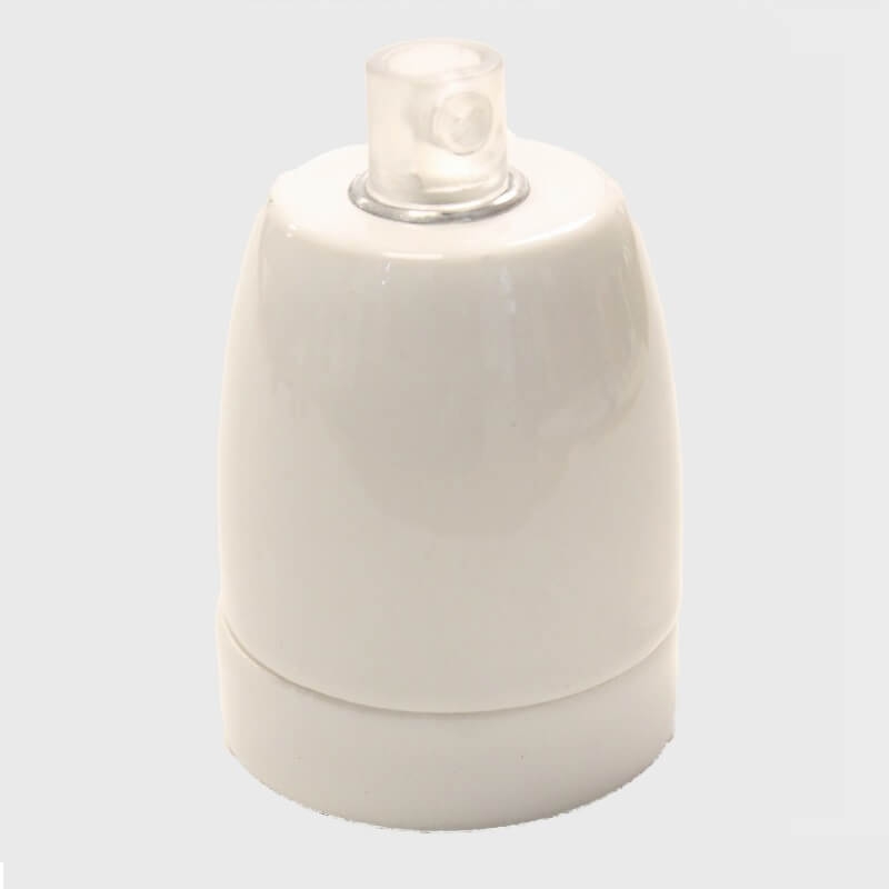 Porseleinen fitting met M10 schroefdraad | Wit glans