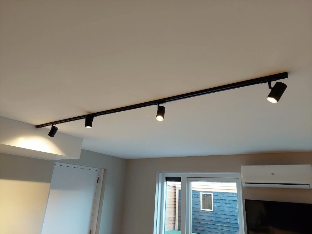 Losse 1-fase spanningsrail LUNA | Zwart 1 meter