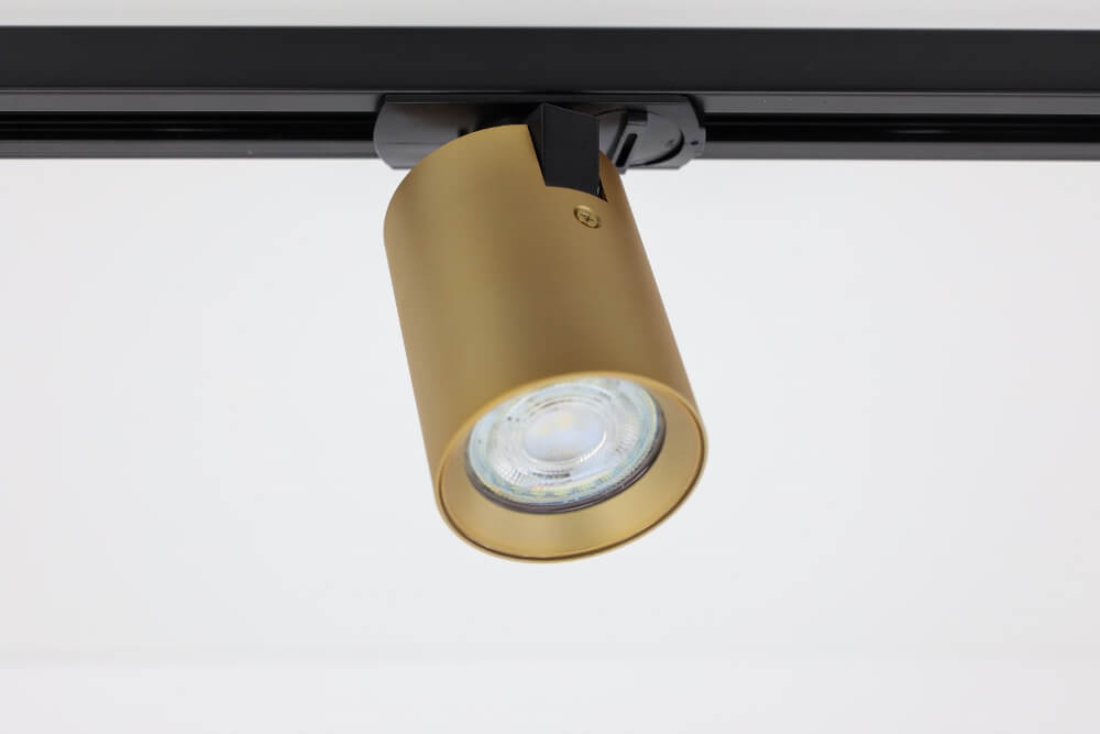 Railspot MILANO voor LUNA spanningsrail | Zwart / Goud