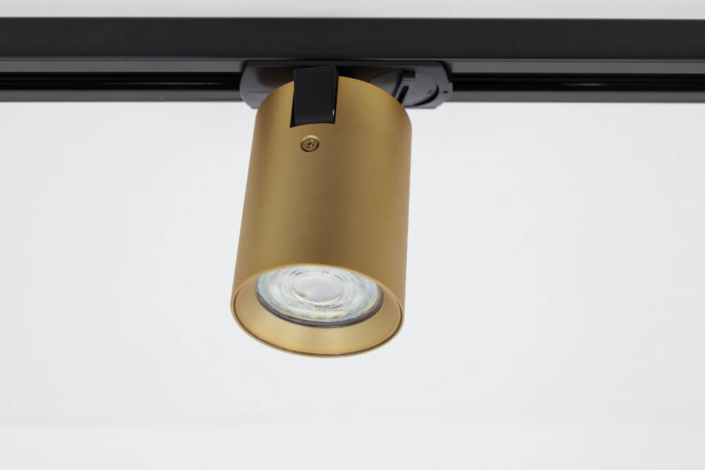 Railspot MILANO voor LUNA spanningsrail | Zwart / Goud