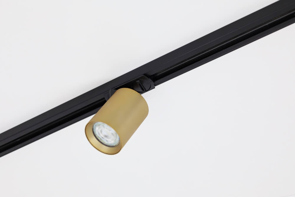 Railspot MILANO voor LUNA spanningsrail | Zwart / Goud