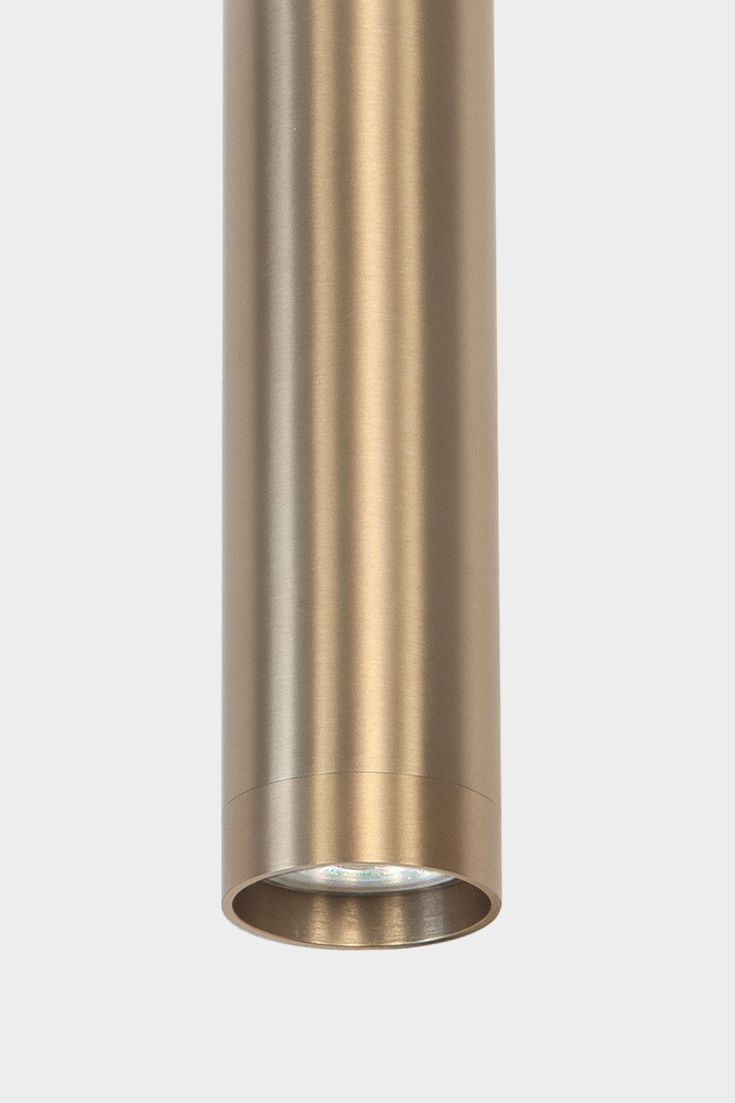 Koker hanglamp CHALA 25 cm voor LUNA spanningsrail | Zwart / Goud