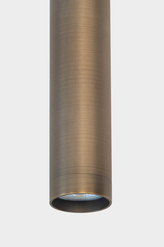 Koker hanglamp CHALA 25 cm voor LUNA spanningsrail | Zwart / Brons