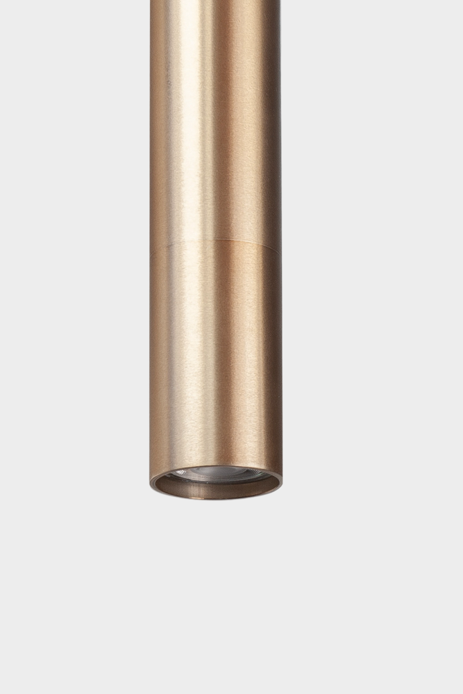 Koker hanglamp CHALA XS 20 cm voor LUNA spanningsrail | Zwart / Goud