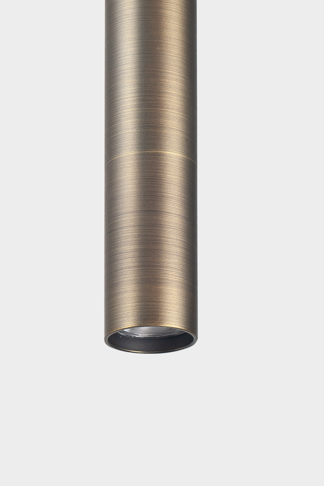 Koker hanglamp CHALA XS 20 cm voor LUNA spanningsrail | Zwart / Brons