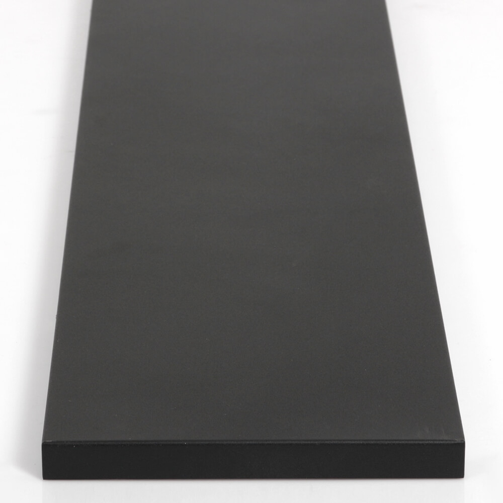 Brede stalen plafondbalk BASIC LINE voor lampen 140 x 25 cm | Zwart