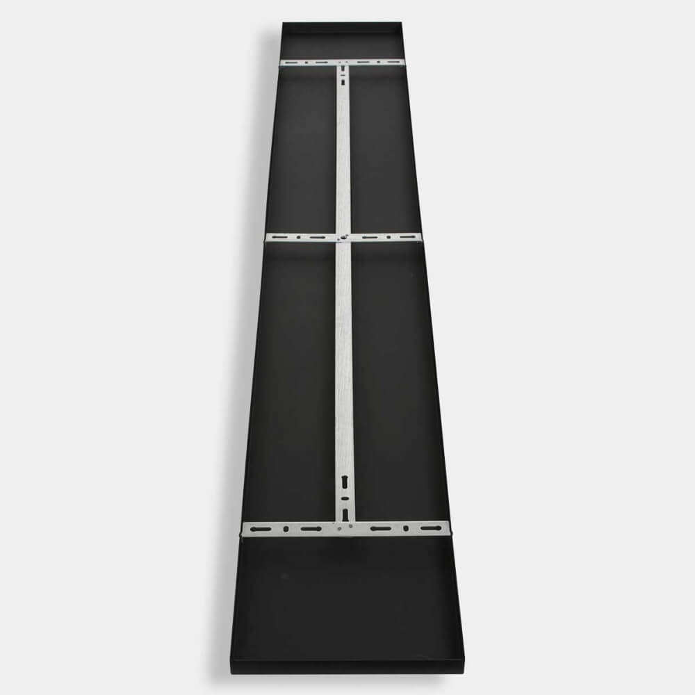 Brede stalen plafondbalk BASIC LINE voor lampen 170 x 25 cm | Zwart
