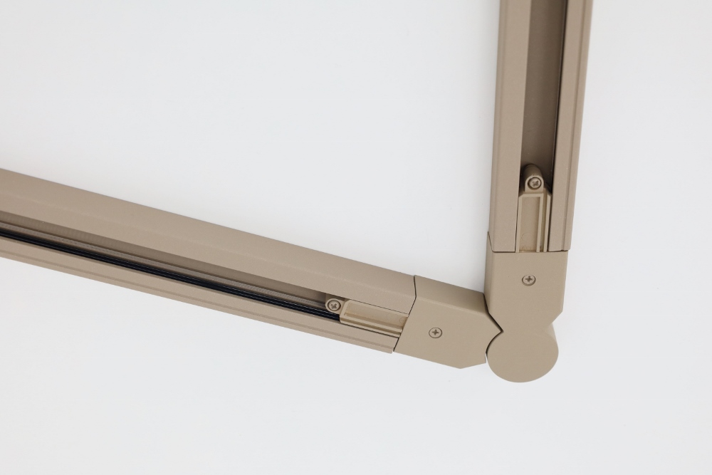 Flexibele bocht spanningsrail LUNA | Zand / Quartz