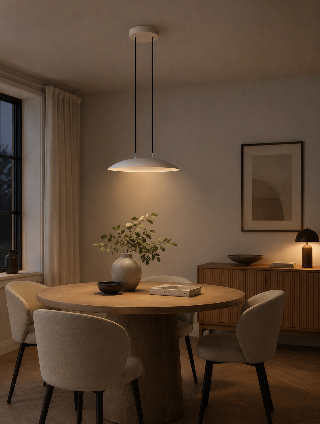 Moderne hanglamp LAST | Creme