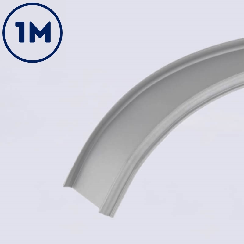 Compleet opbouw LED BUIG profiel 18 x 4 mm aluminium | 1 meter
