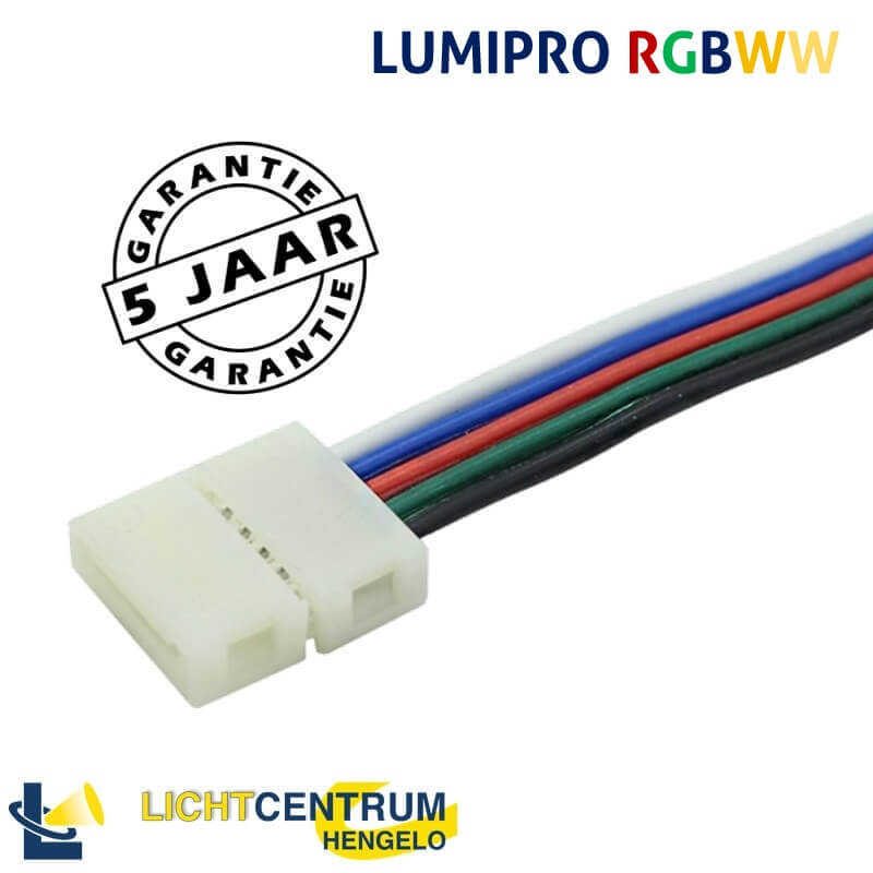 LUMIPRO aansluitstuk 15 cm RGBWW LED-strip