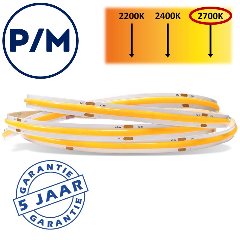LUMIPRO basisset COB 2M 5 watt 2700K warm wit + ZigBee dimmer