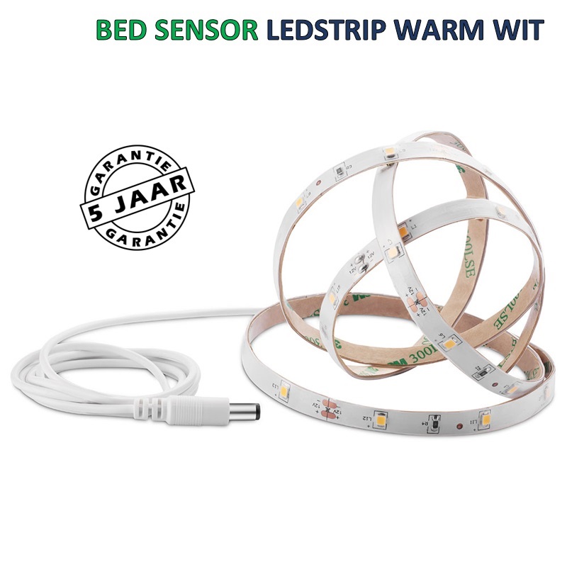 Kast / Bed LED-strip set 2x 1M met bewegingssensor warm wit