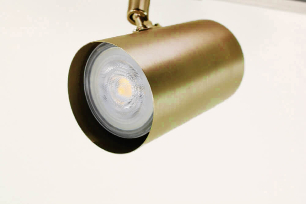 LUNA railset spanningsrail 1,5 meter + 4 spots CILINDRO | Brons