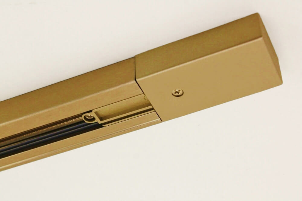 LUNA railset spanningsrail 1,5 meter + 4 spots CILINDRO | Brons