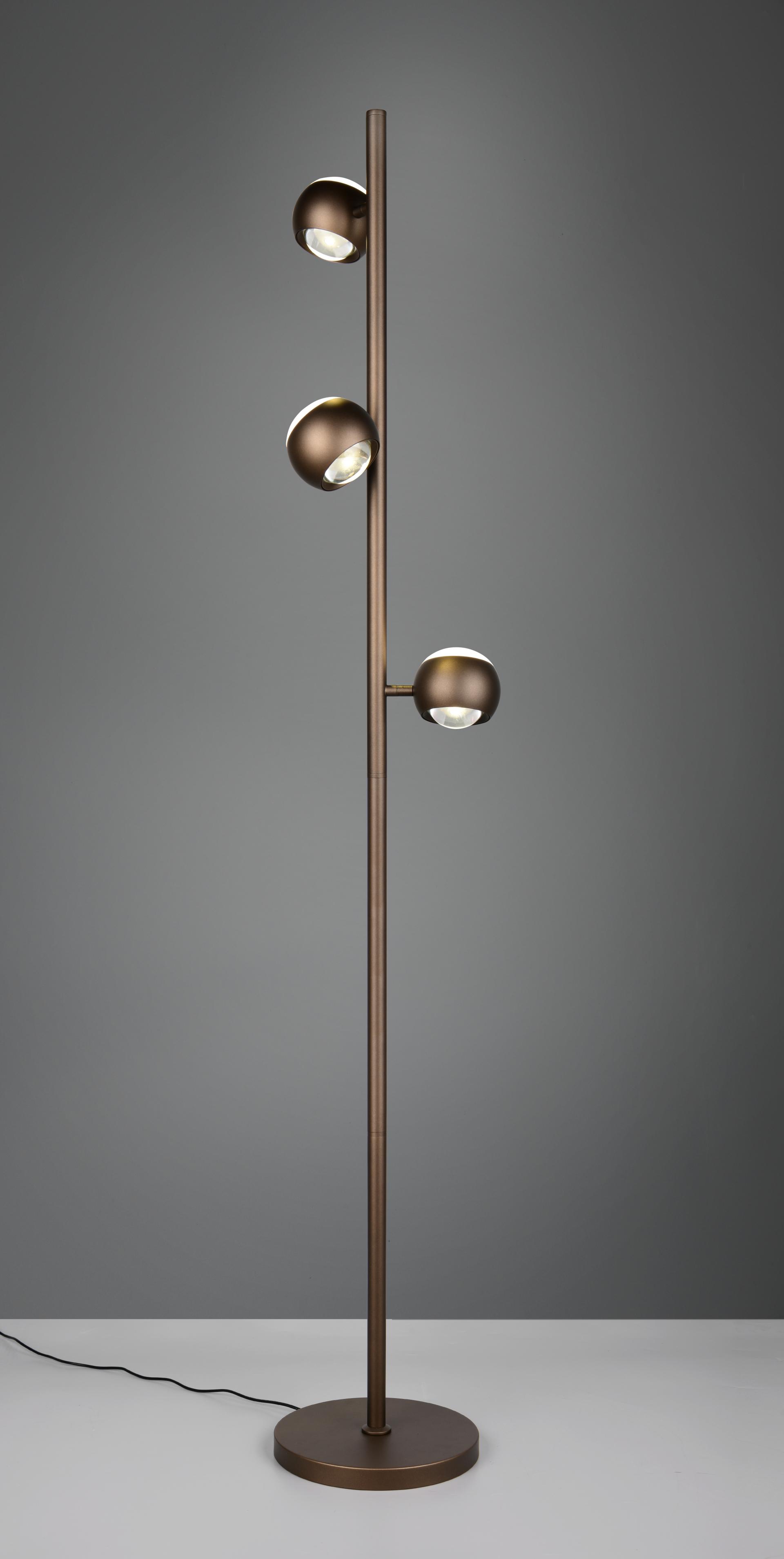 Elegante vloerlamp ORBIT 3-lichts | Platinum