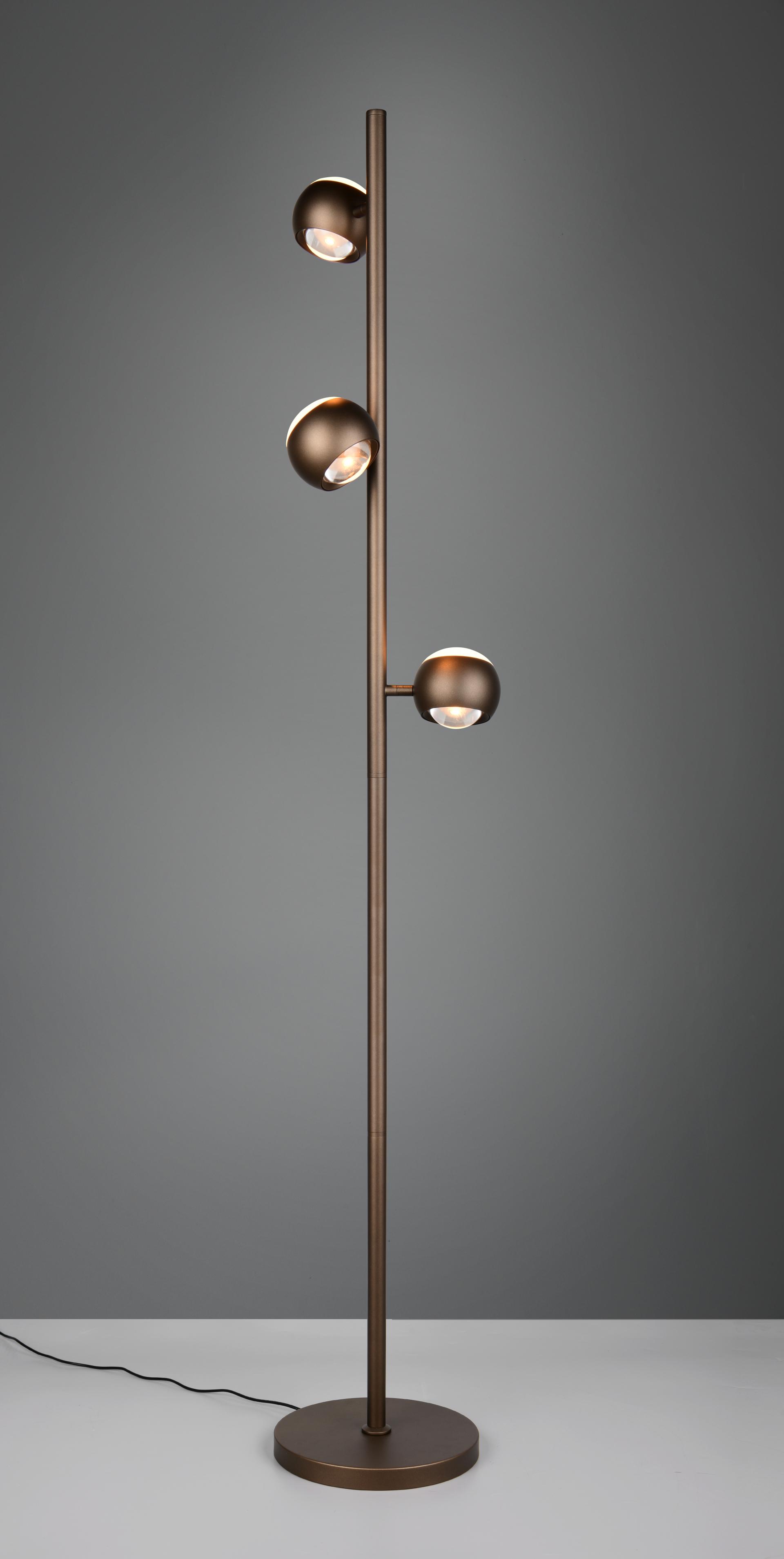Elegante vloerlamp ORBIT 3-lichts | Platinum