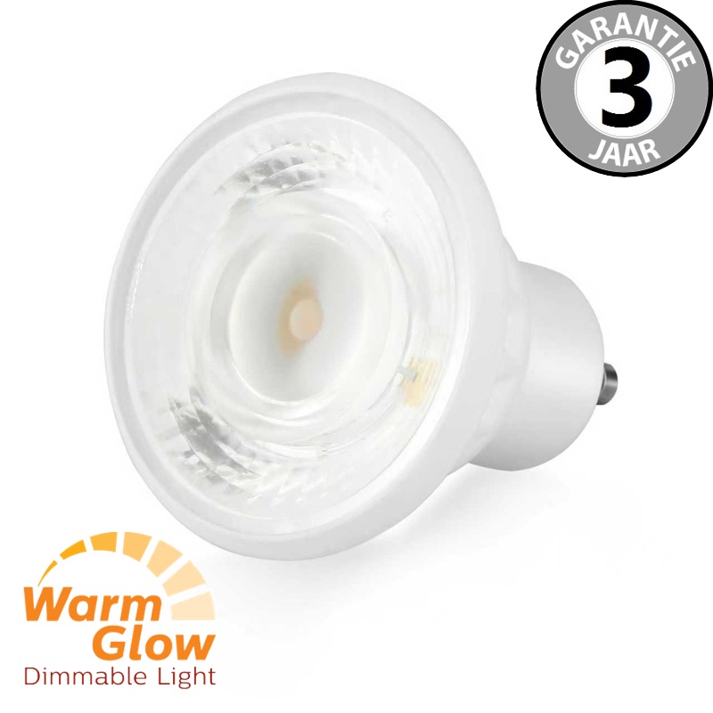 BOLD GU-10 50mm WARMGLOW 80 watt (6W) LED | Dimbaar CRI>90
