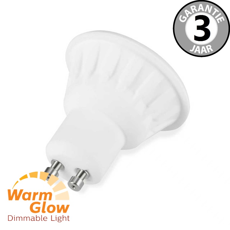 BOLD GU-10 50mm WARMGLOW 80 watt (6W) LED | Dimbaar CRI>90