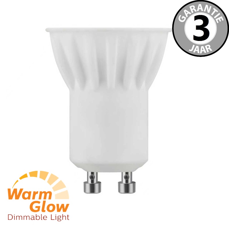 BOLD GU-10 MR11 35mm WARMGLOW 40 watt (4W) LED | Dimbaar CRI>90