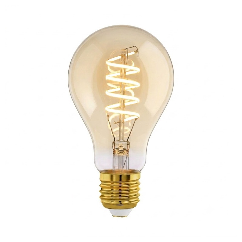 BOLD LED standaardlamp 3-standen CURVE GOLD E27 | 2200K + Memory