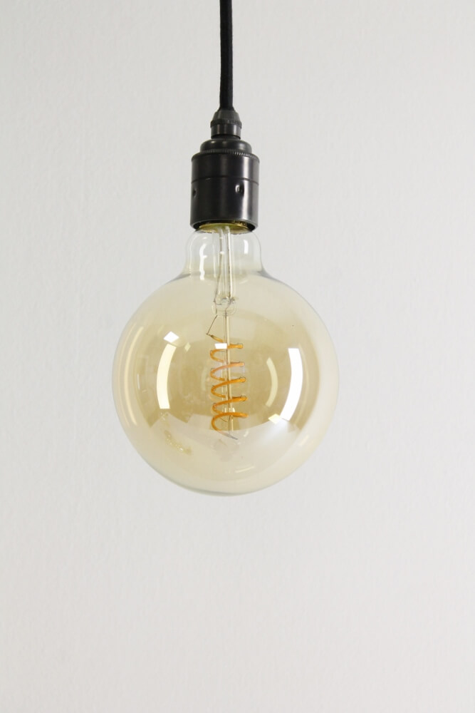 BOLD LED globe 125mm 3-standen CURVE GOLD E27 | 2200K + Memory
