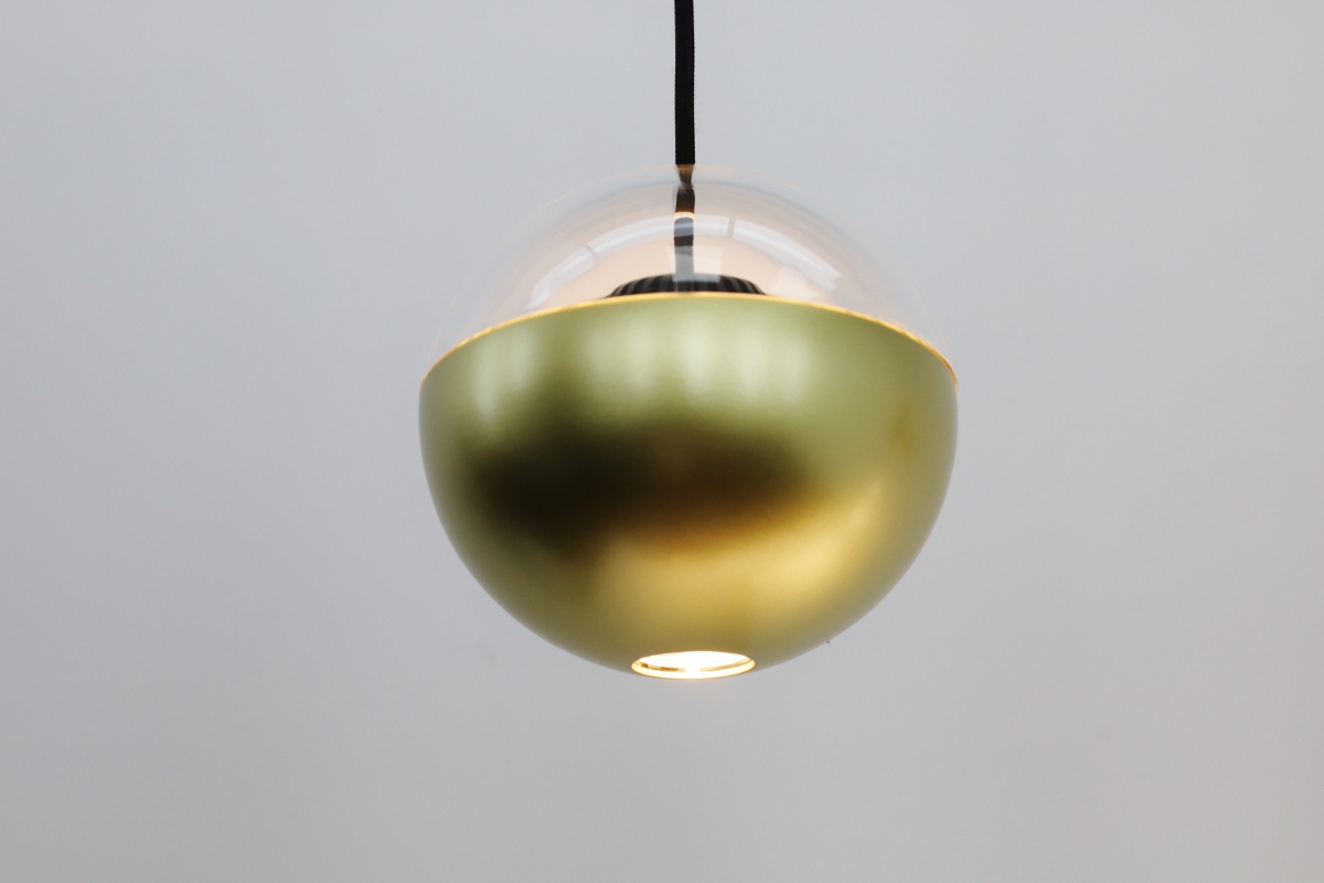 Dynamische hanglamp POKEBALL 4-lichts balk | Goud / Zwart