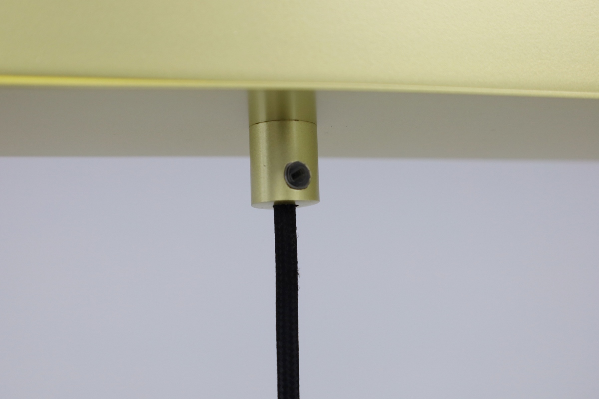 Luxe hanglamp ALVA 3-lichts balk | Goud / Amber