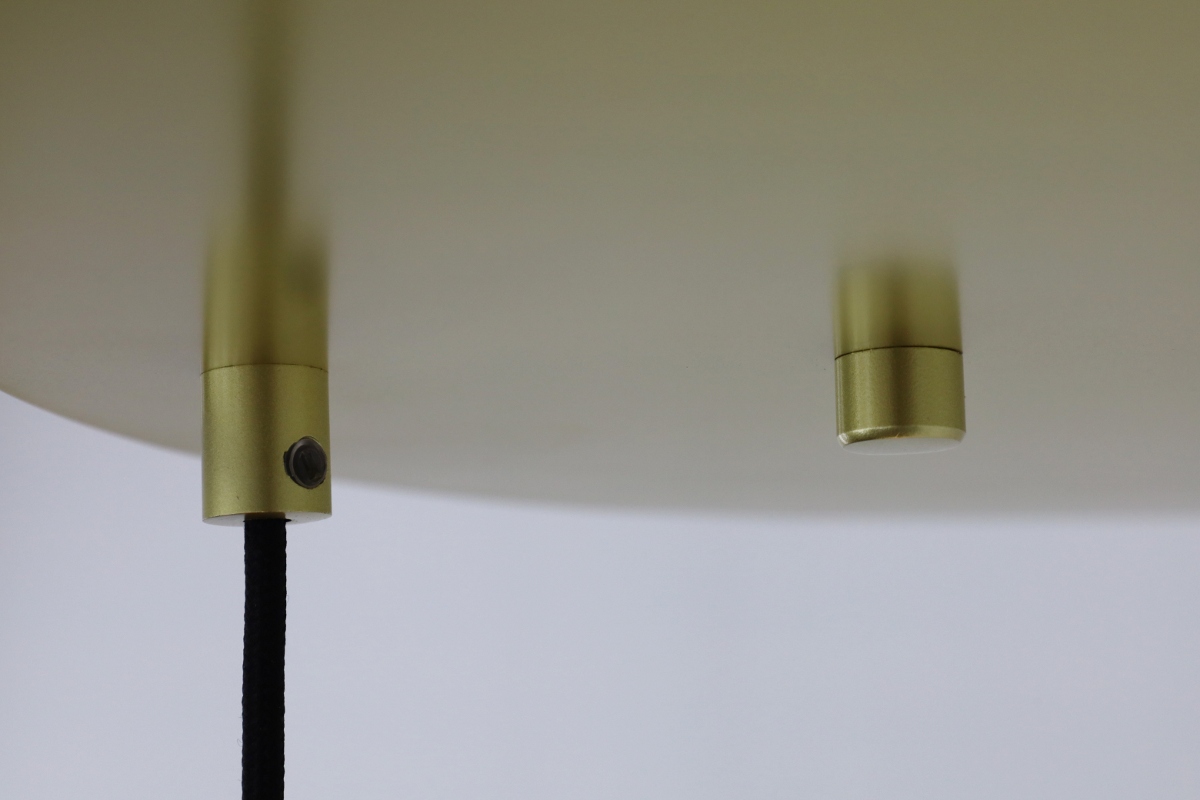 Luxe hanglamp ALVA 3-lichts rond | Goud / Amber