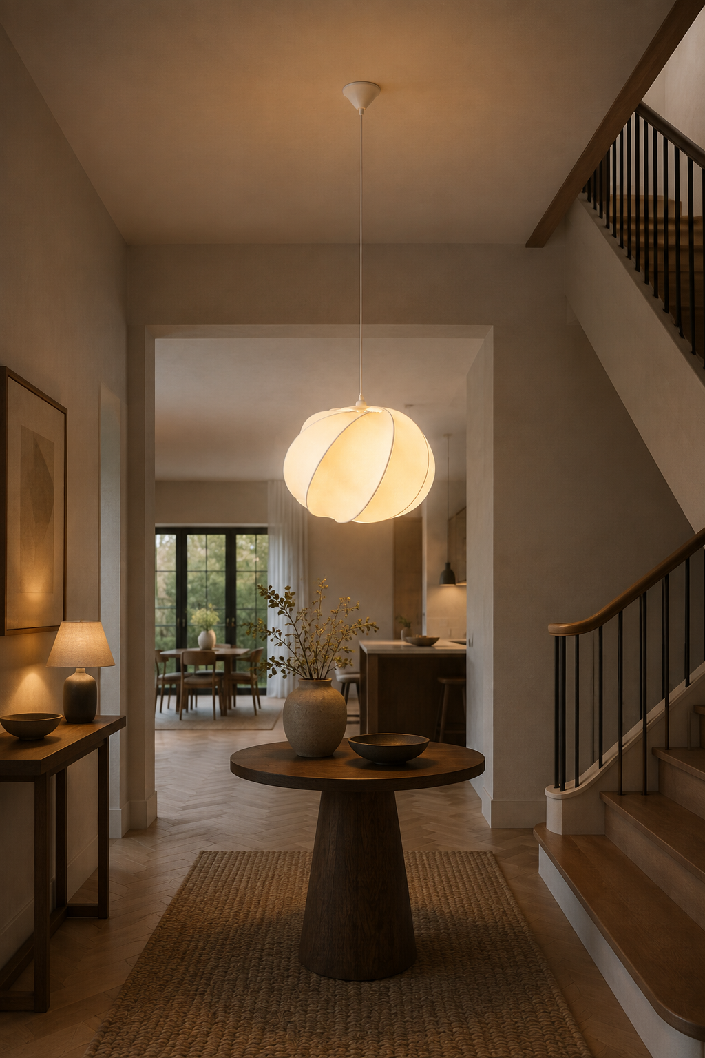Sfeervolle hanglamp ARTHO Ø55 cm | silk zijde