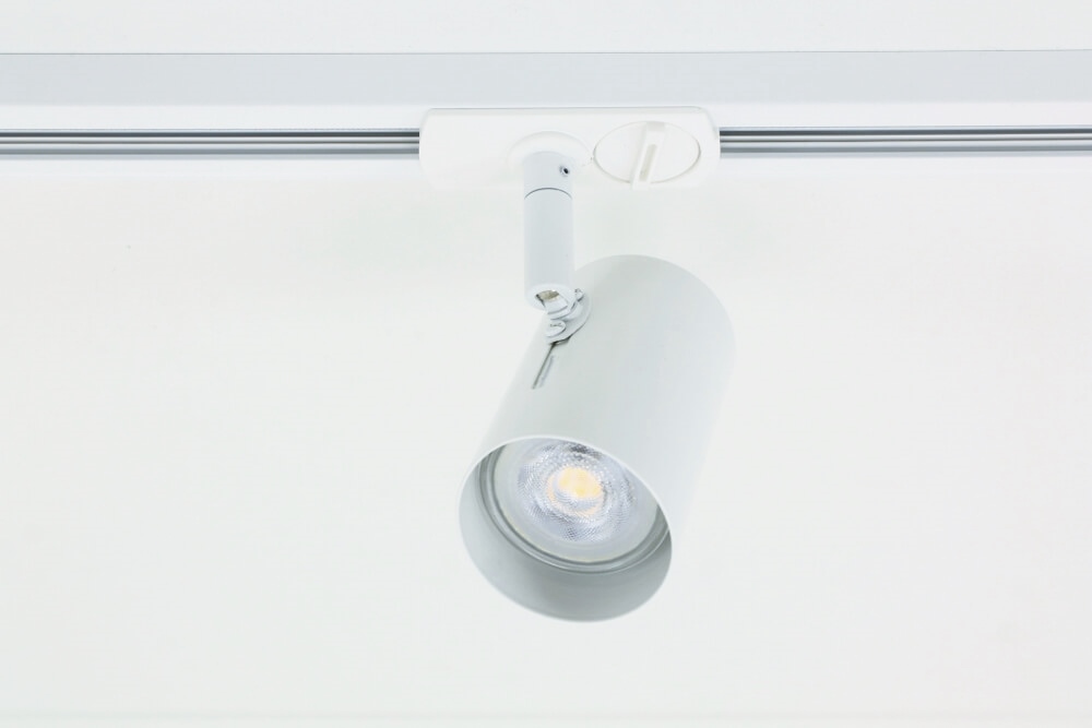 Railspot CILINDRO voor LUNA spanningsrail | Wit