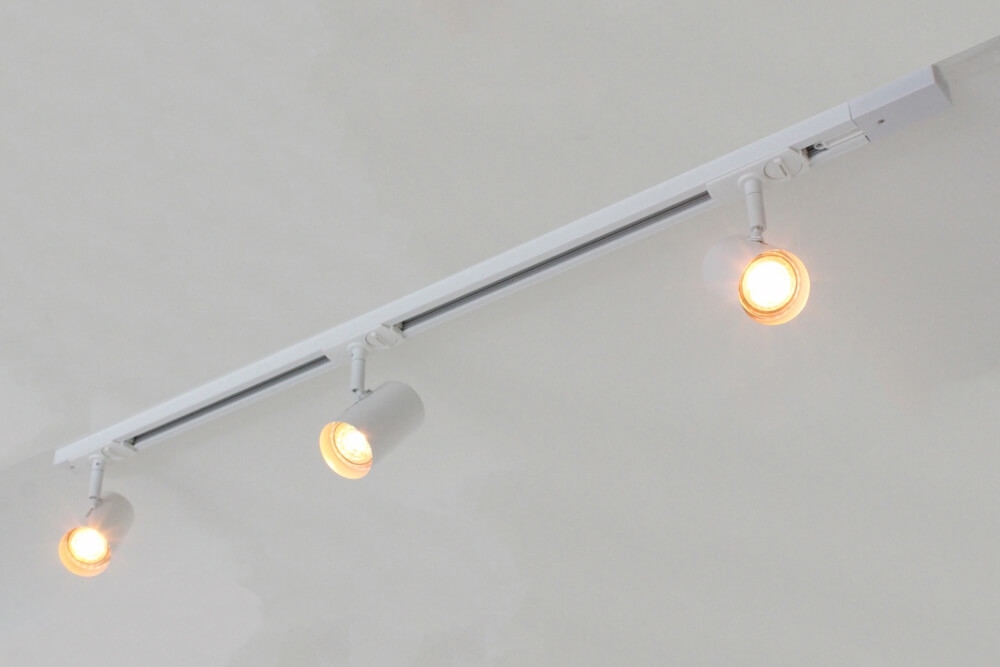 LUNA railset spanningsrail 1 meter + 3 spots CILINDRO | Wit