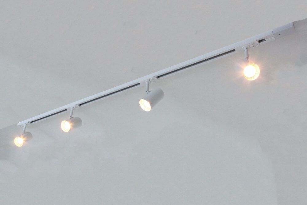 LUNA railset spanningsrail 1,5 meter + 4 spots CILINDRO | Wit