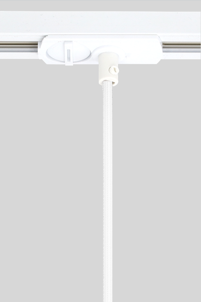 Koker hanglamp CILINDER 15 cm voor LUNA spanningsrail | Wit
