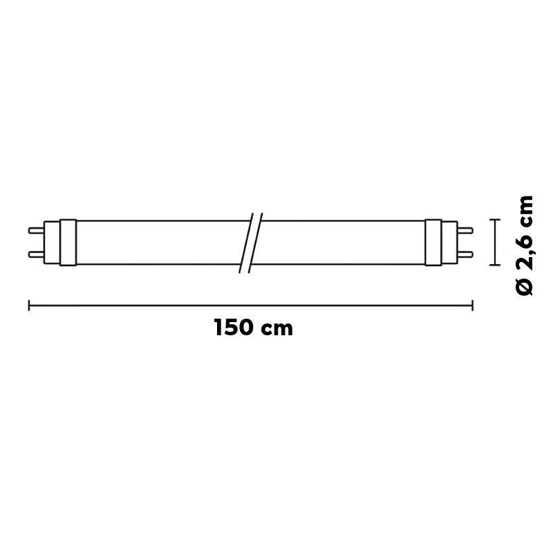 LED TL buis T8 SWITCH | 150 cm | CCT + sterkte instelbaar