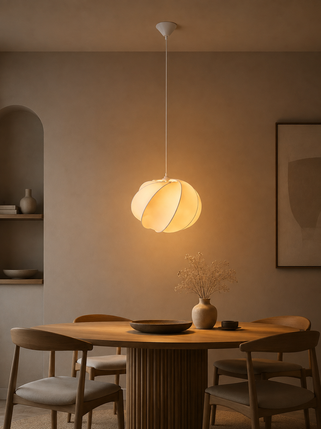 Sfeervolle hanglamp ARTHO Ø45 cm | Silk zijde