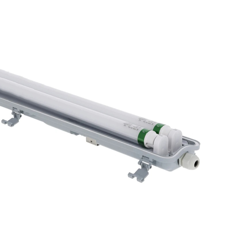 LED TL waterdicht armatuur voor 2 TL buizen | IP65 en IK08 | 120 cm