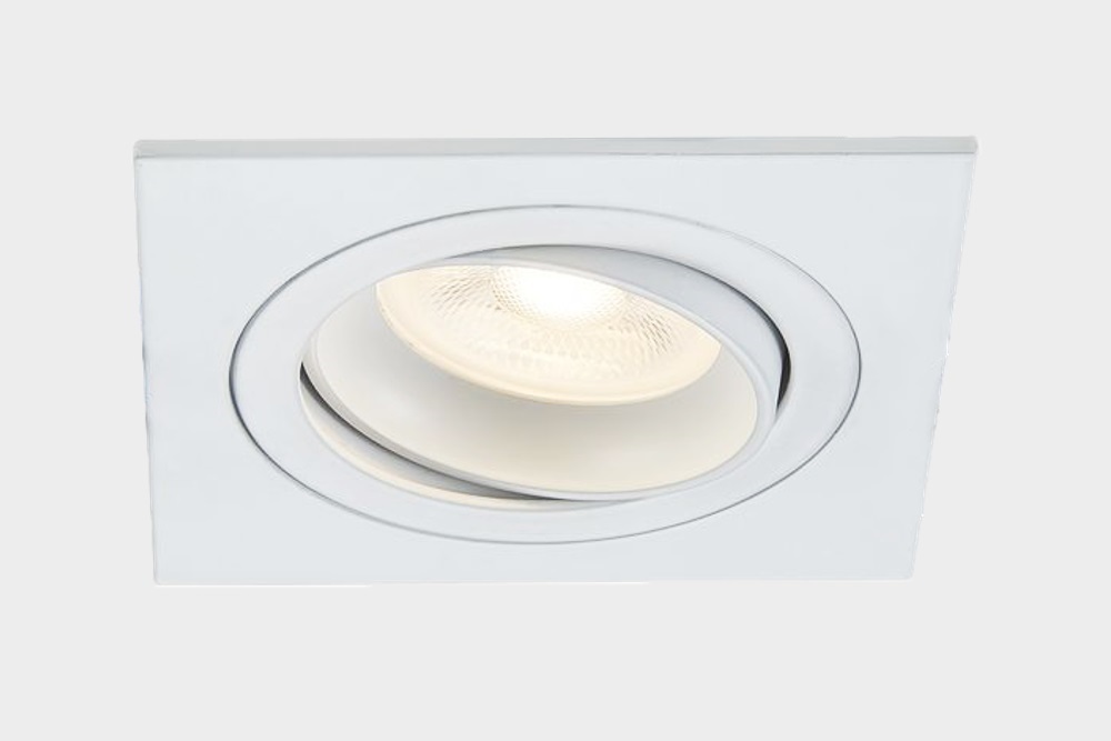 Witte inbouwspot CLASSIC vierkant | 9,2 cm | Aanbiedingsset 3 stuks