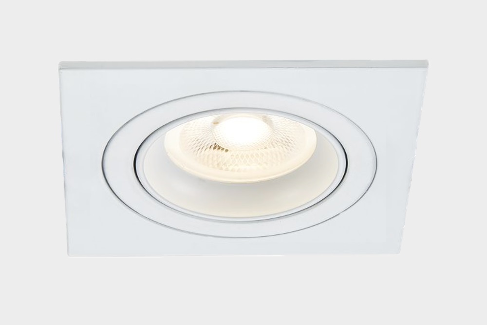 Witte inbouwspot CLASSIC vierkant | 9,2 cm | Aanbiedingsset 3 stuks