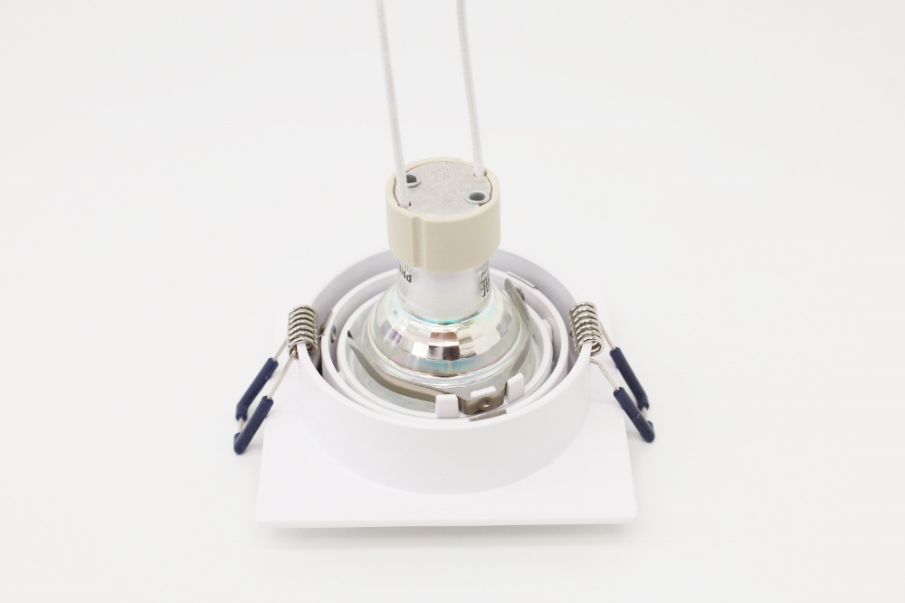 Witte inbouwspot CLASSIC vierkant | 9,2 cm | Aanbiedingsset 3 stuks
