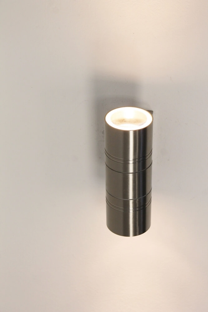 Buitenlamp / Wandlamp MOVE met boven- en onderverlichting | Staal