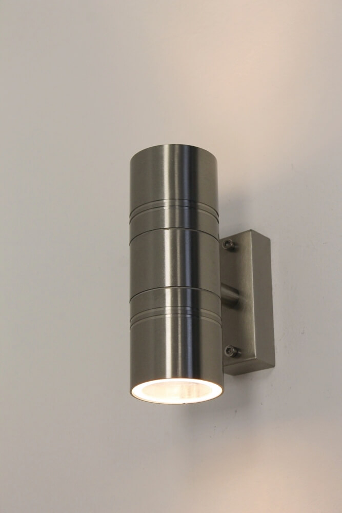 Buitenlamp / Wandlamp MOVE met boven- en onderverlichting | Staal