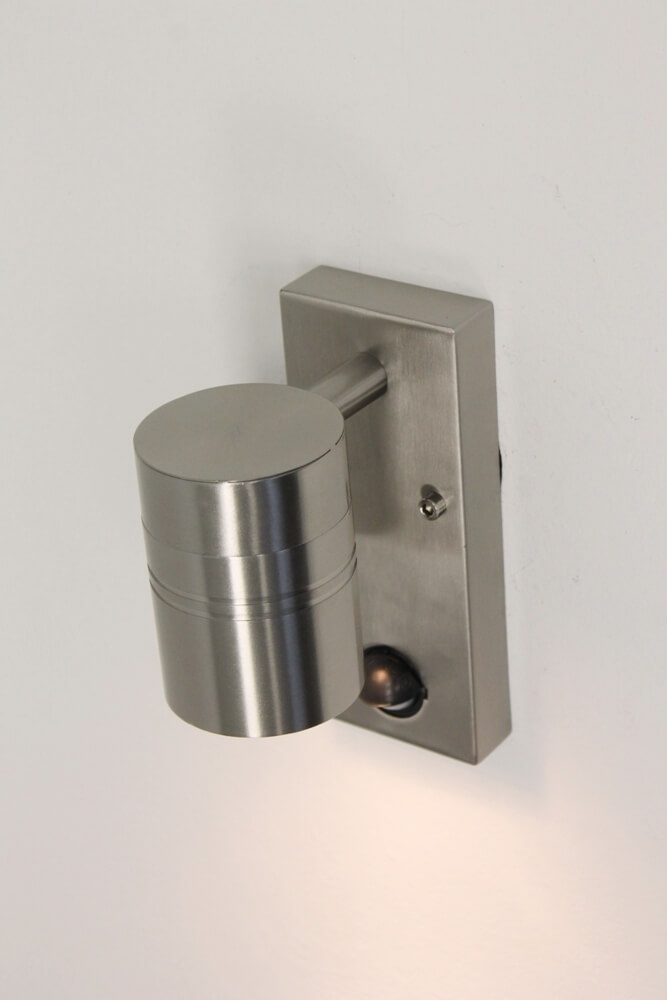 Buitenlamp / Wandlamp MOVE met onderverlichting | Staal + bewegingssensor