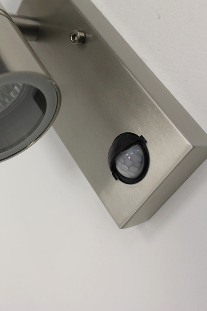 Buitenlamp / Wandlamp MOVE met boven- en onderverlichting | Staal + bewegingssensor