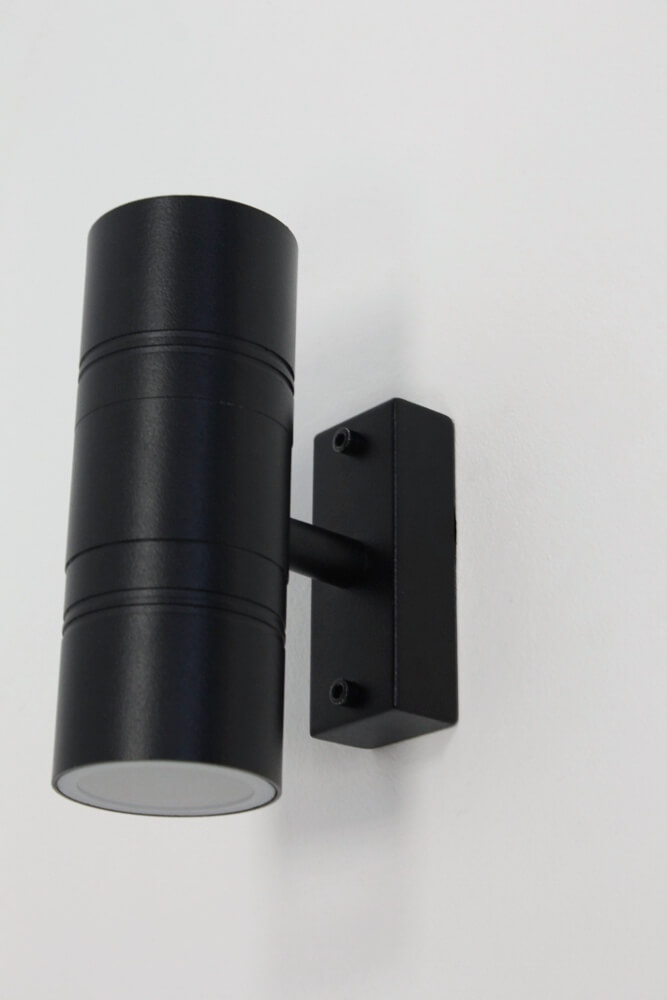 Buitenlamp / Wandlamp MOVE met boven- en onderverlichting | Zwart