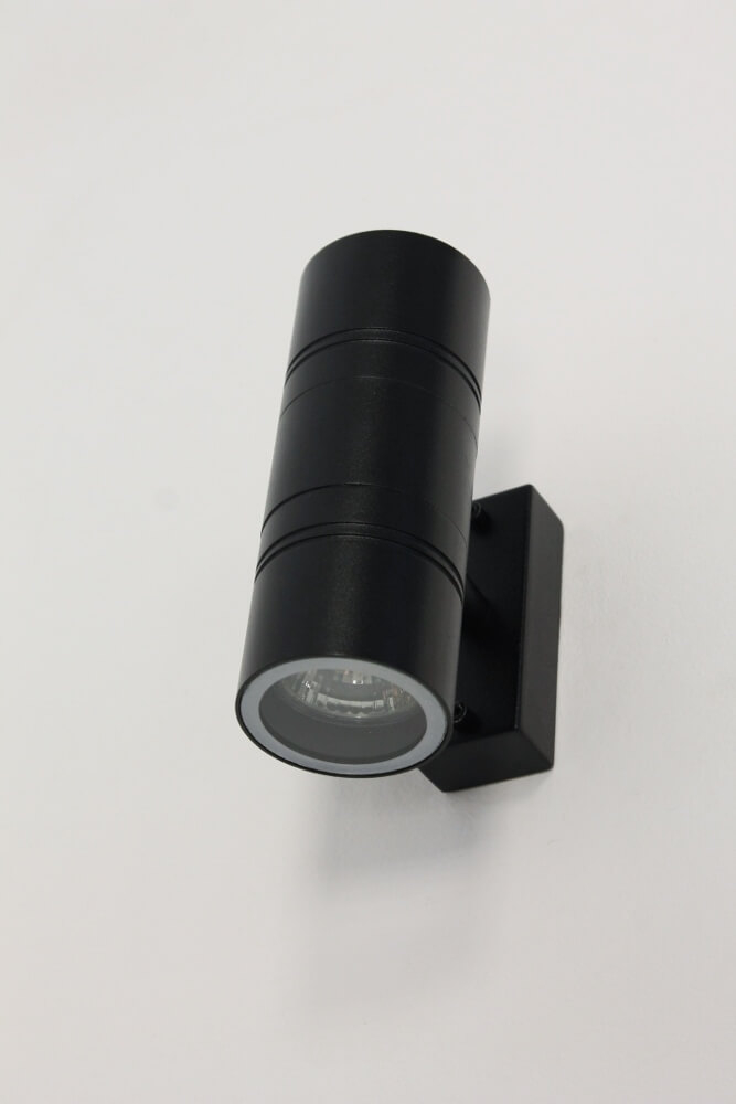 Buitenlamp / Wandlamp MOVE met boven- en onderverlichting | Zwart