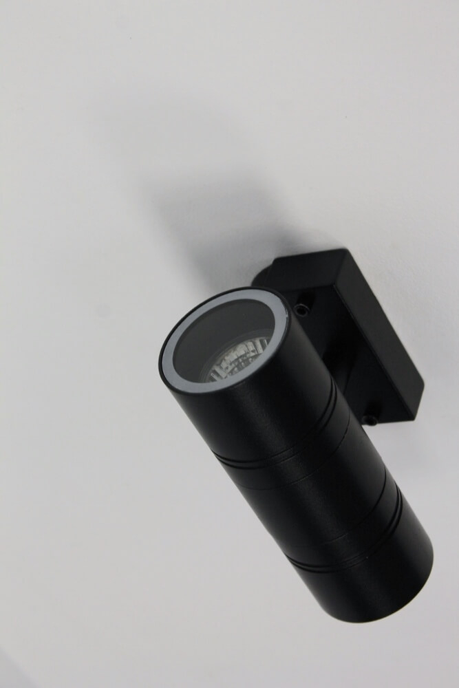 Buitenlamp / Wandlamp MOVE met boven- en onderverlichting | Zwart