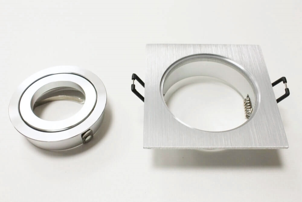 Aluminium inbouwspot vierkant HELIUM | 9,2 cm